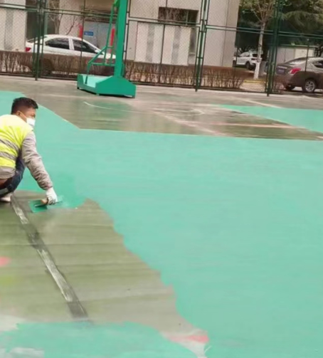 中山球场地面翻新